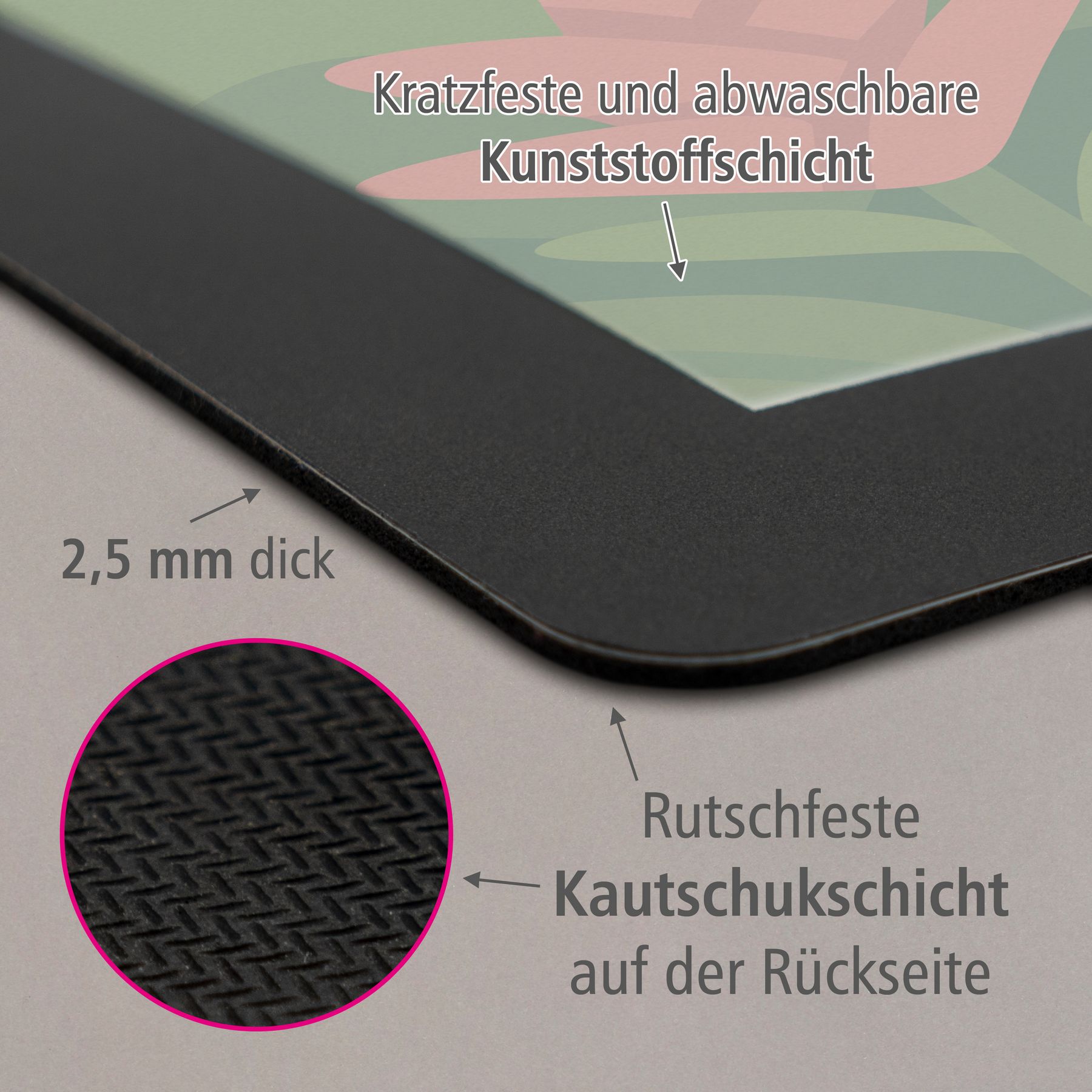 itenga Schreibunterlage V1 Motiv FAULTIER im Kawaii Design