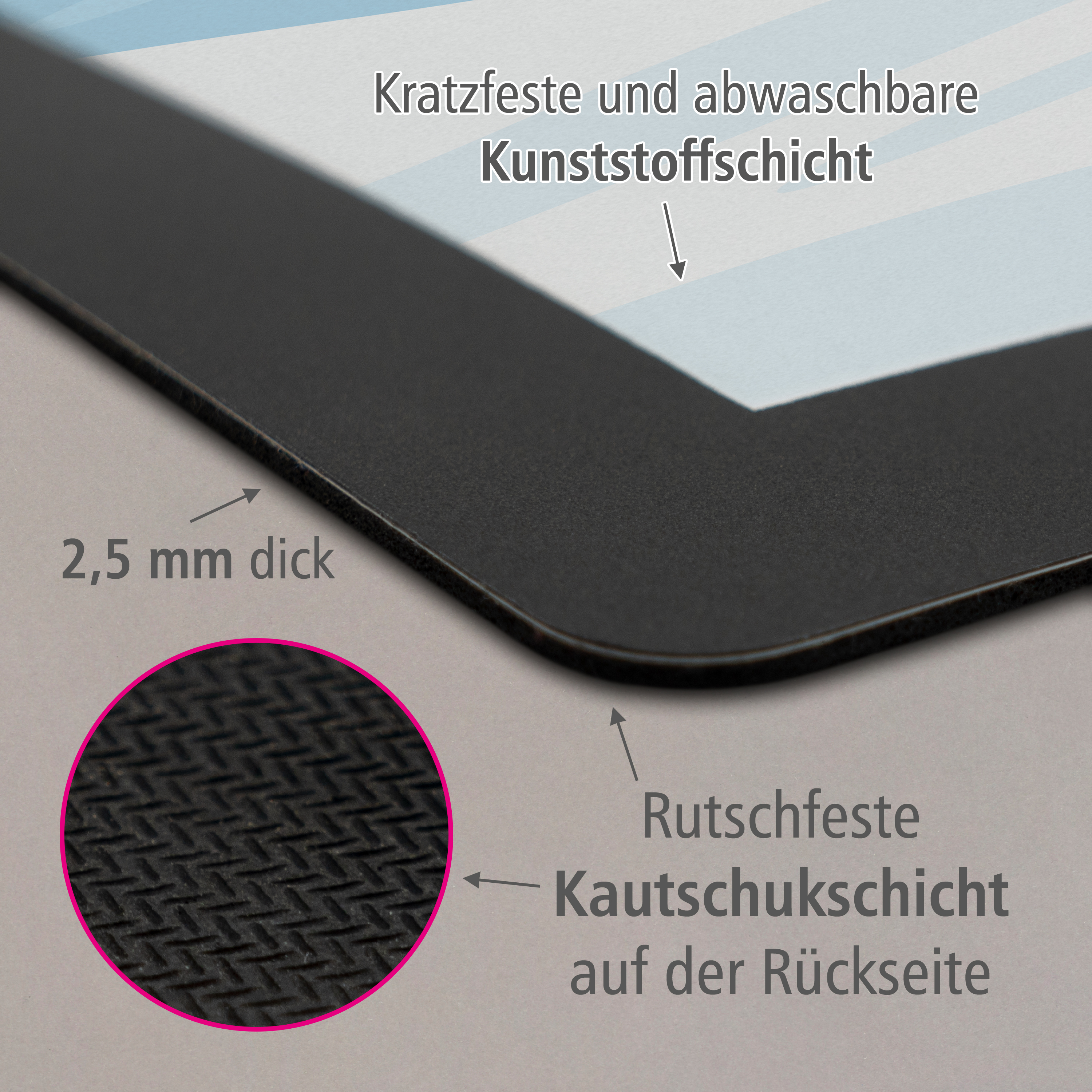 itenga Schreibunterlage V1 Motiv PINGUIN im Kawaii Design
