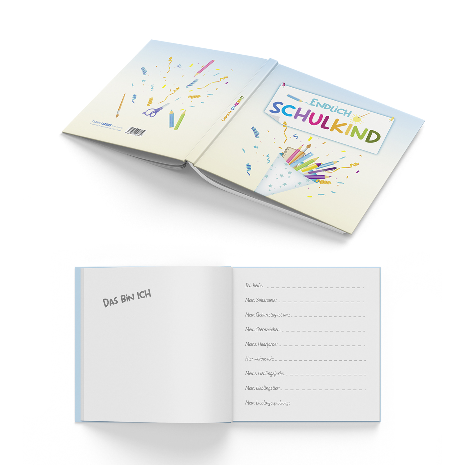 itenga G�stebuch Schulanfang Motiv "Schult�te" Endlich S...