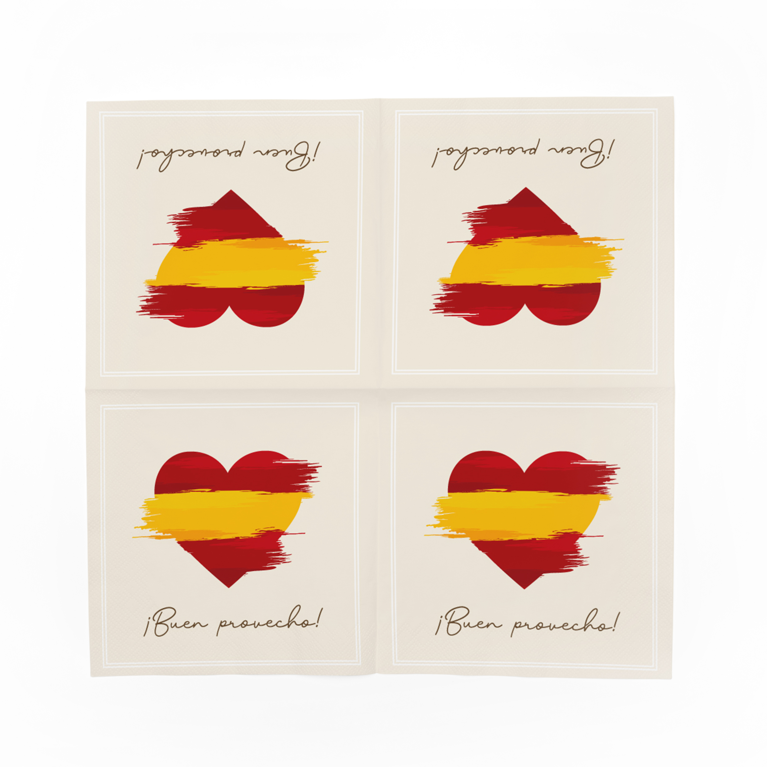 itenga 20x Serviette Herz Flagge SPANIEN