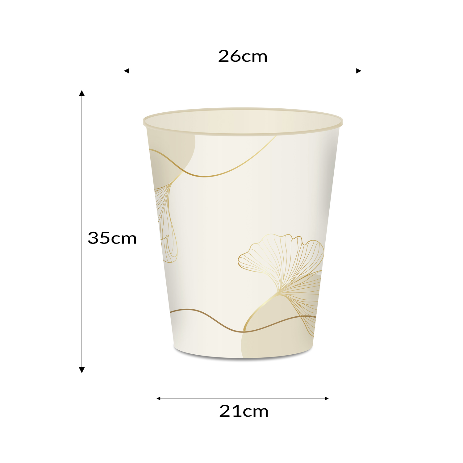 itenga Papierkorb BOC2 beige ca. 15 Liter