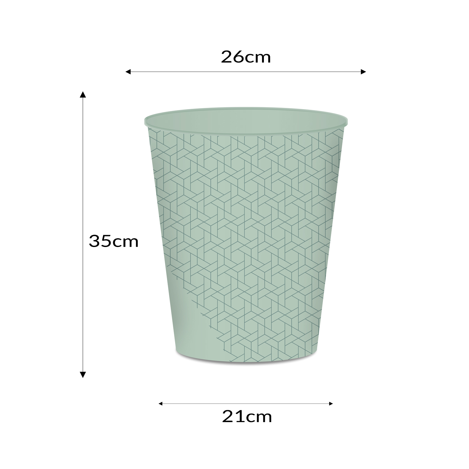 itenga Papierkorb BOC4 eukalyptus ca. 15 Liter