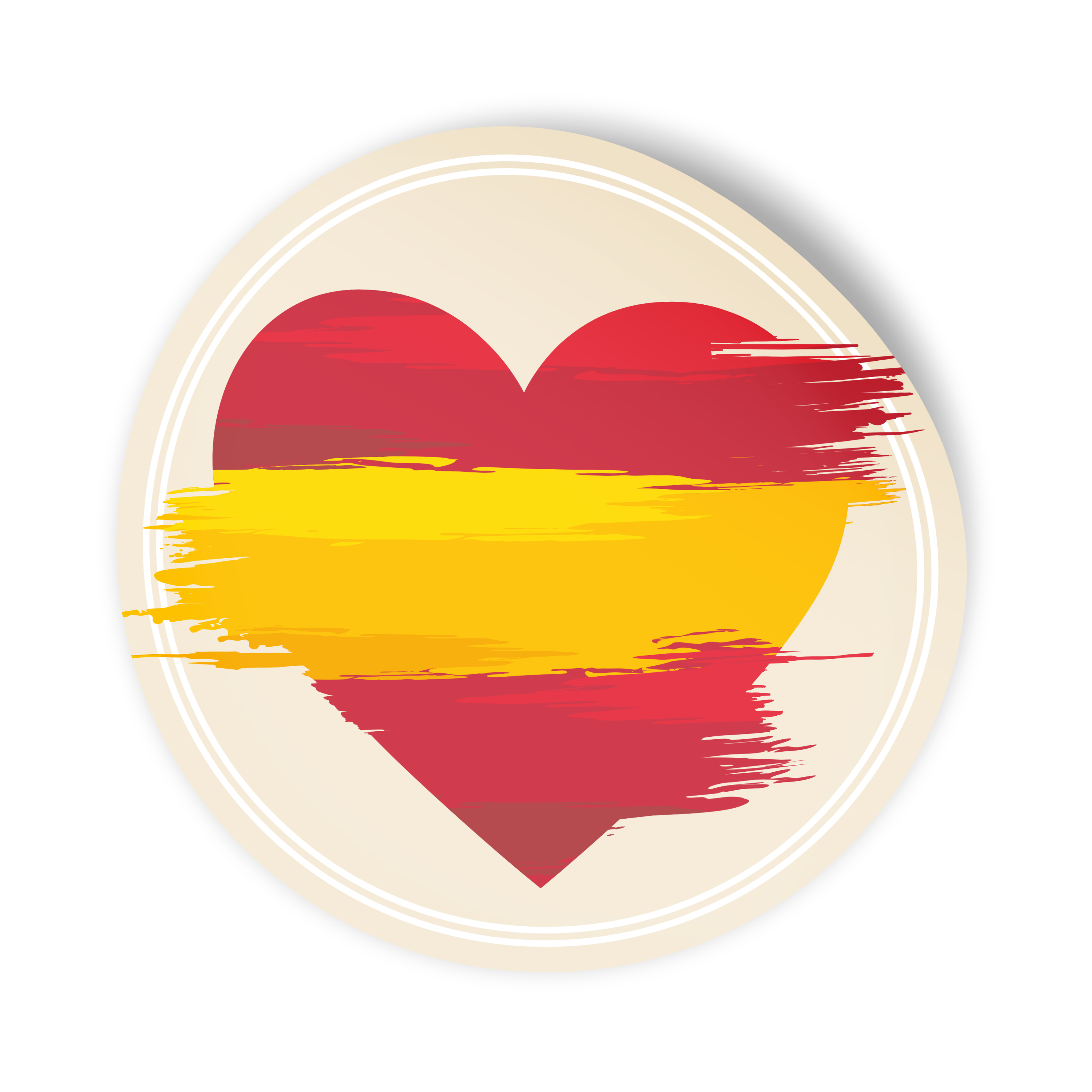 itenga 24x Sticker SPANIEN rund � � 4 cm | Aufkleber im...