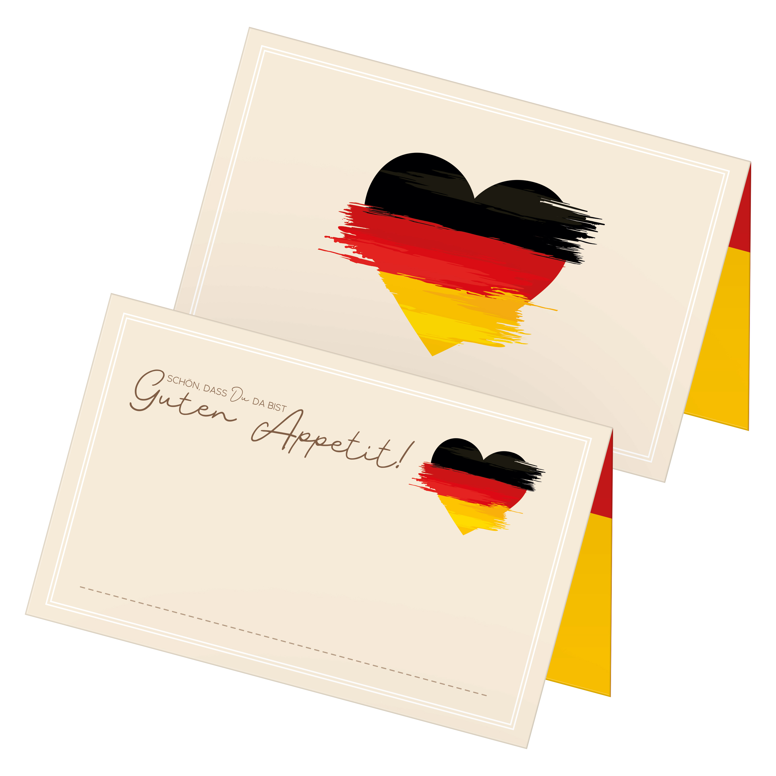 itenga 48x Tischkarten Platzkarten DEUTSCHLAND | Motiv m...