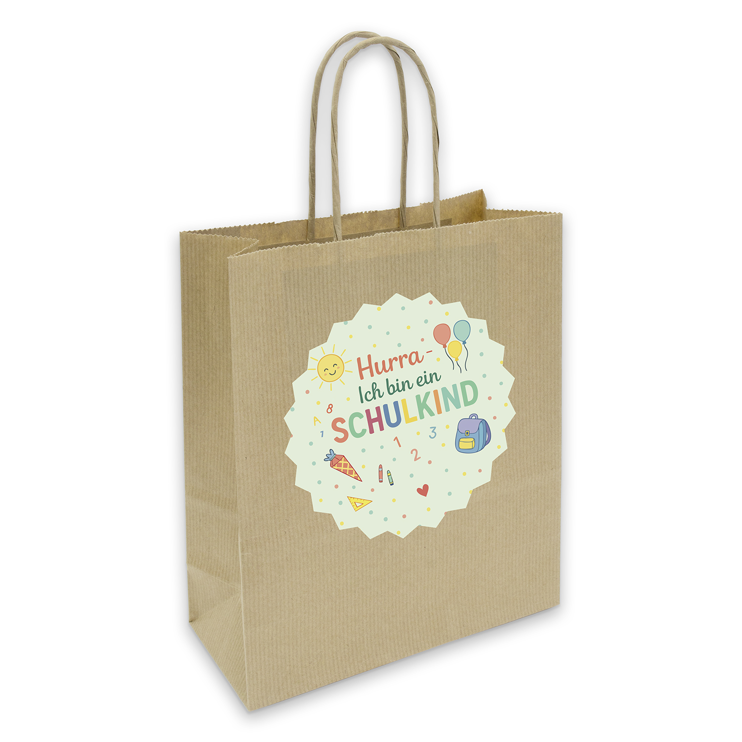 itenga Geschenkt�te mit Kordel + Motiv Aufkleber Hurra I...
