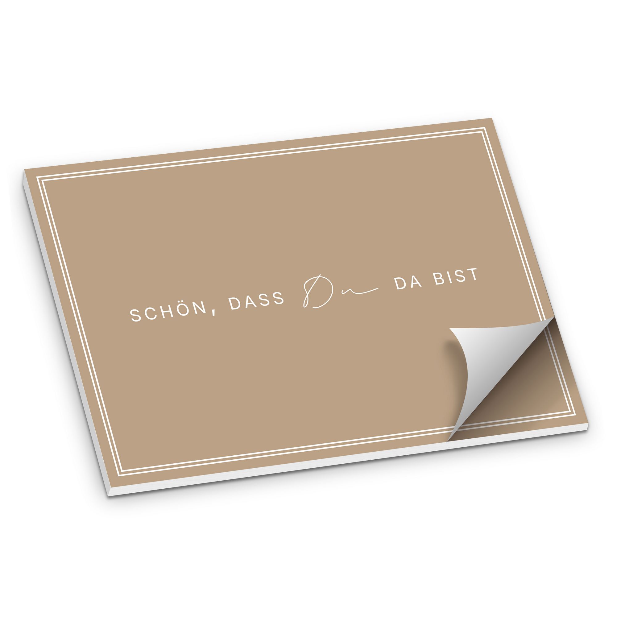 ITENGA Tischset A3 Sch�n dass du da bist V3 latte macchiato