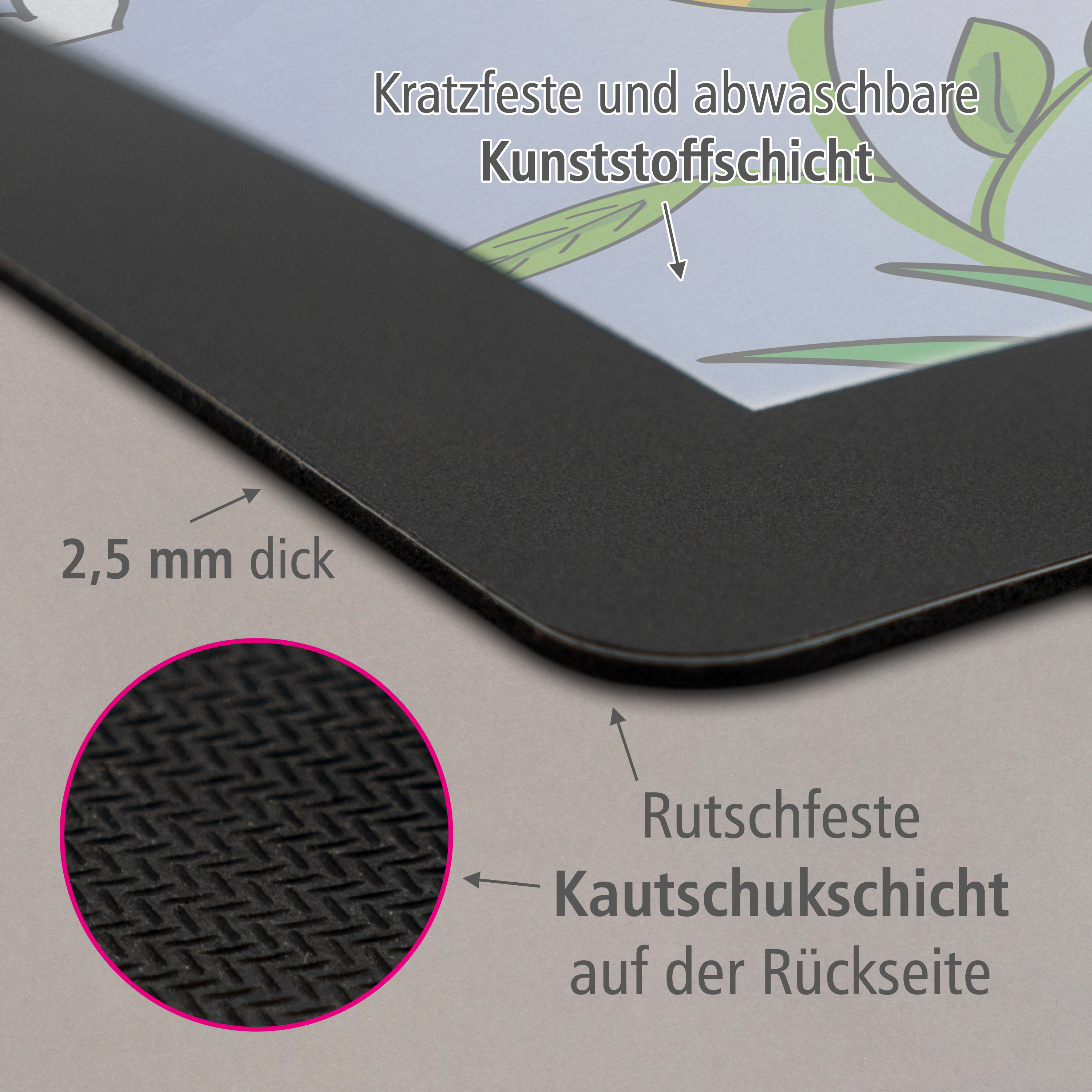 itenga Schreibunterlage V1 Motiv Schmetterling FLORAYA