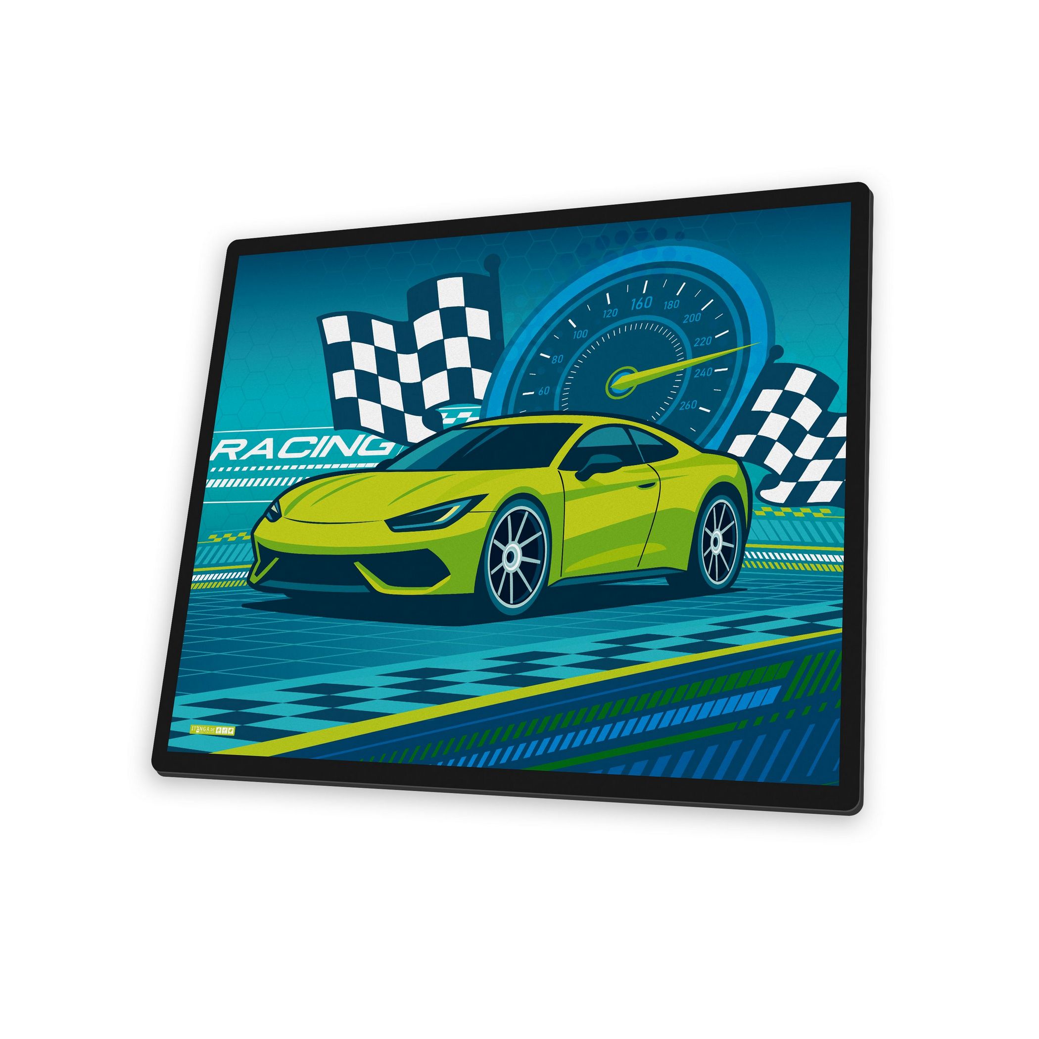 itenga Schreibunterlage V1 Motiv Rennauto NITRON