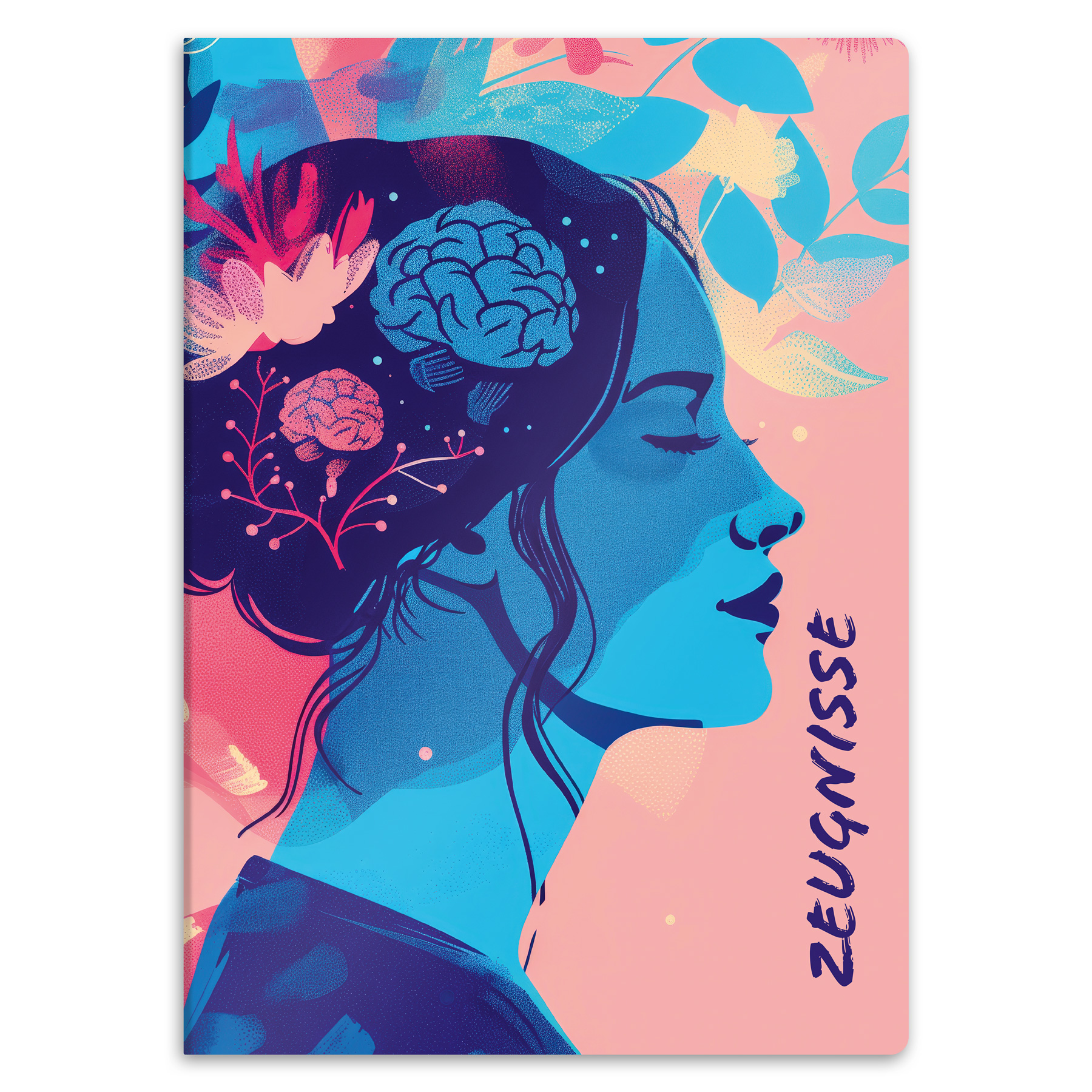 itenga Zeugnismappe A4 Kunststoff Sichtbuch Motiv Kopf S...