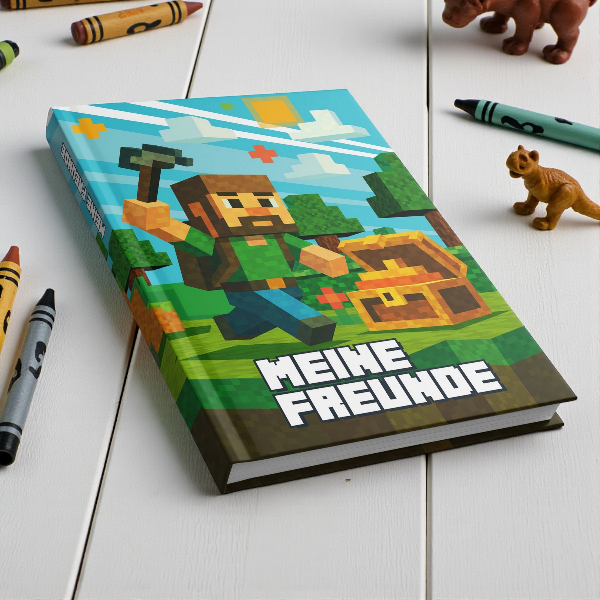 itenga Freundebuch DIN A5 88 Seiten Motiv BLOCKGAME