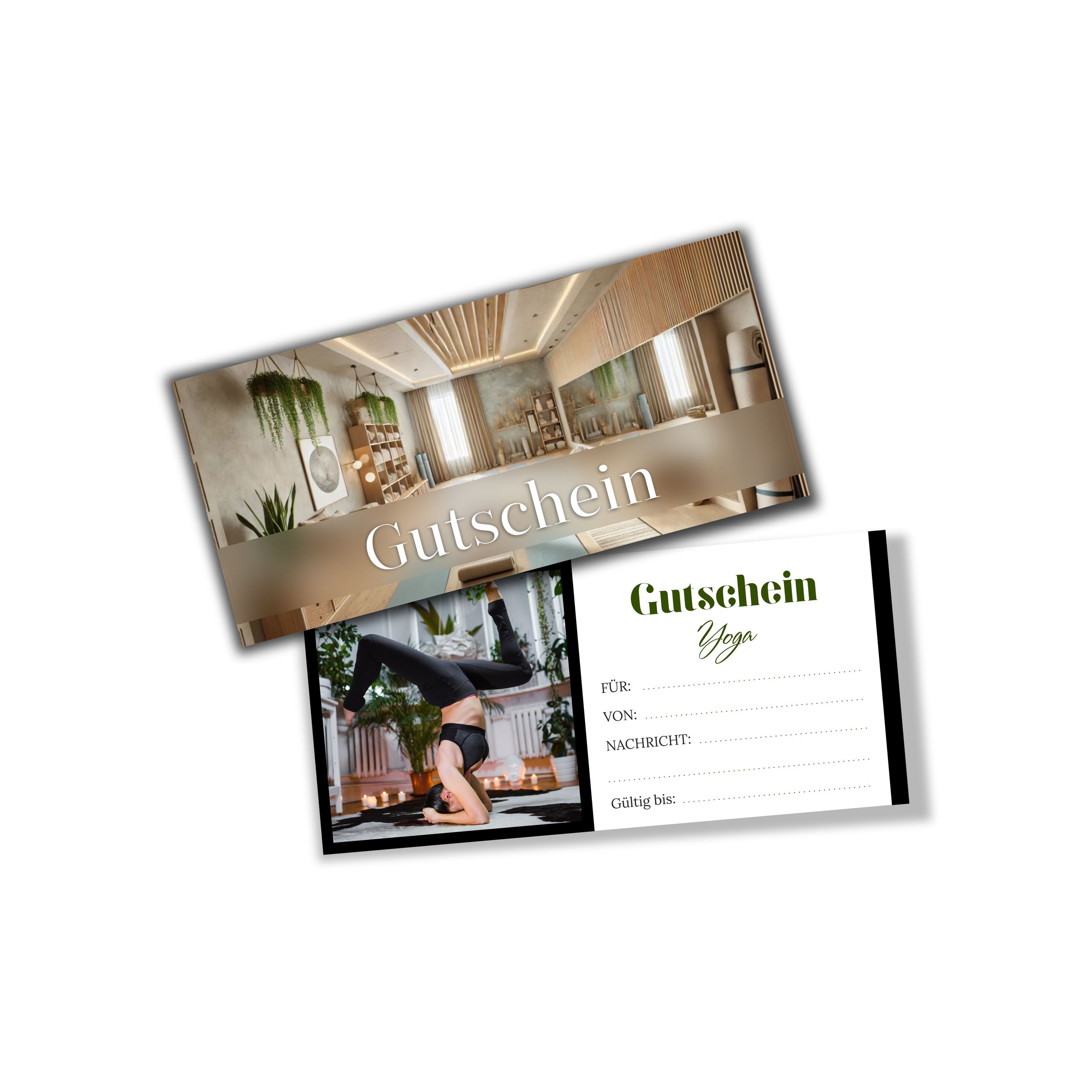 itenga Geschenkgutschein Fotodesign - Motiv YOGA Postka...