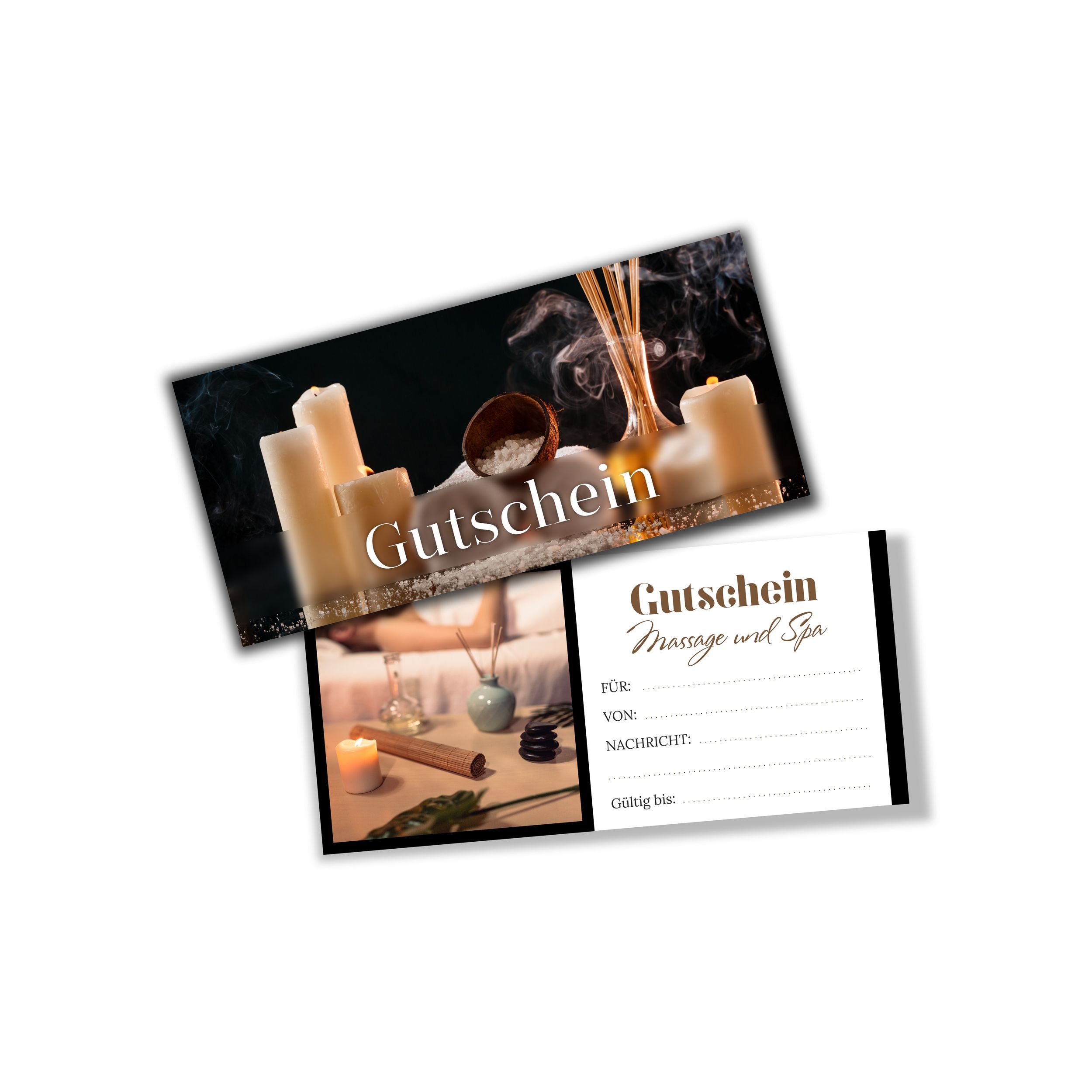 itenga Geschenkgutschein Fotodesign - Motiv MASSAGE Post...