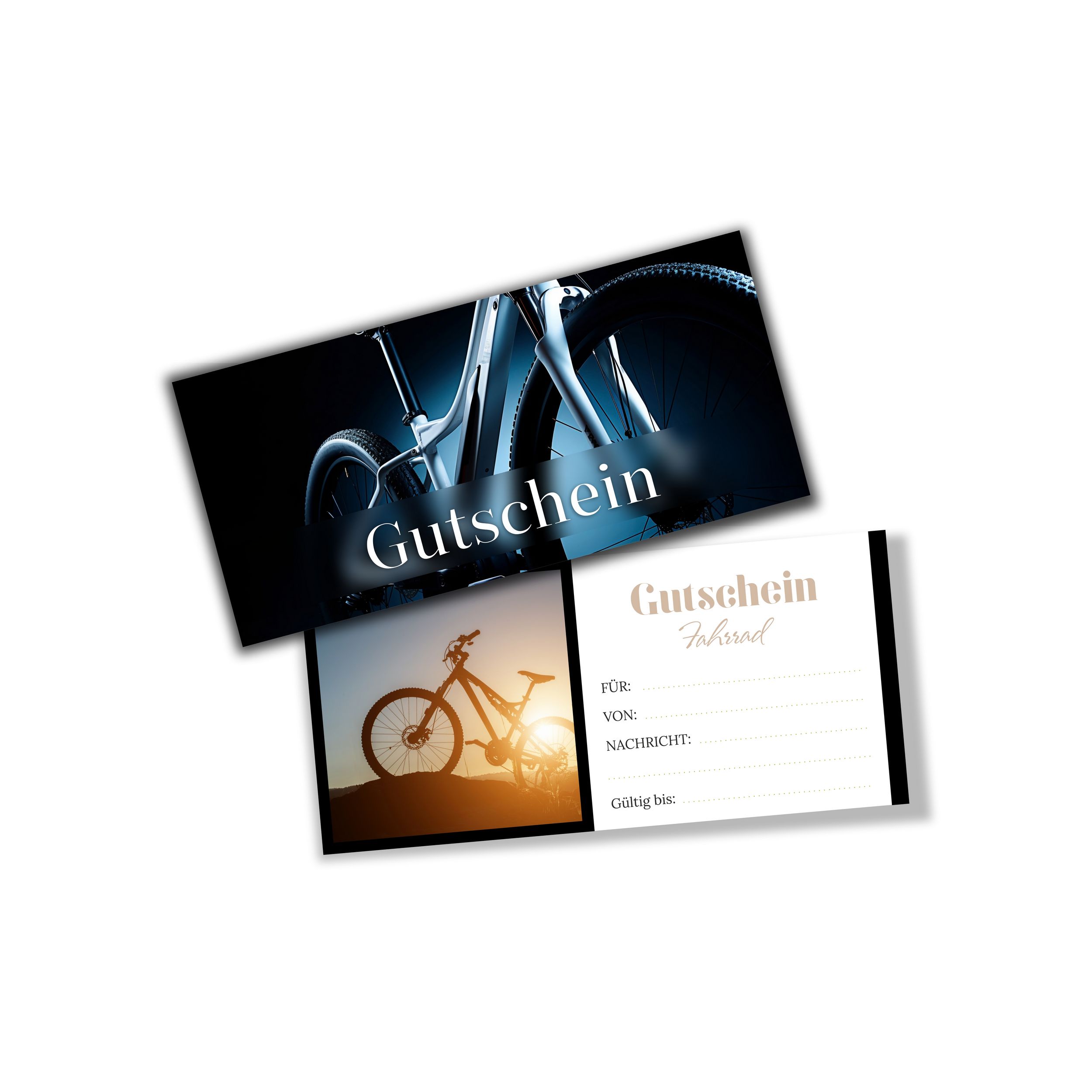 itenga Geschenkgutschein Fotodesign - Motiv FAHRRAD Post...