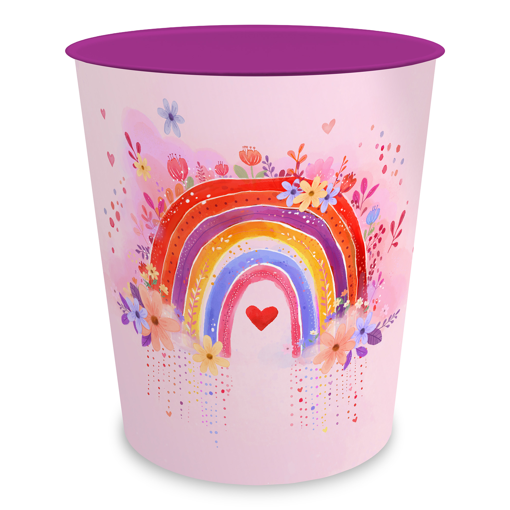itenga Papierkorb f�r Kinder - Motiv Regenbogen - RAINBO...