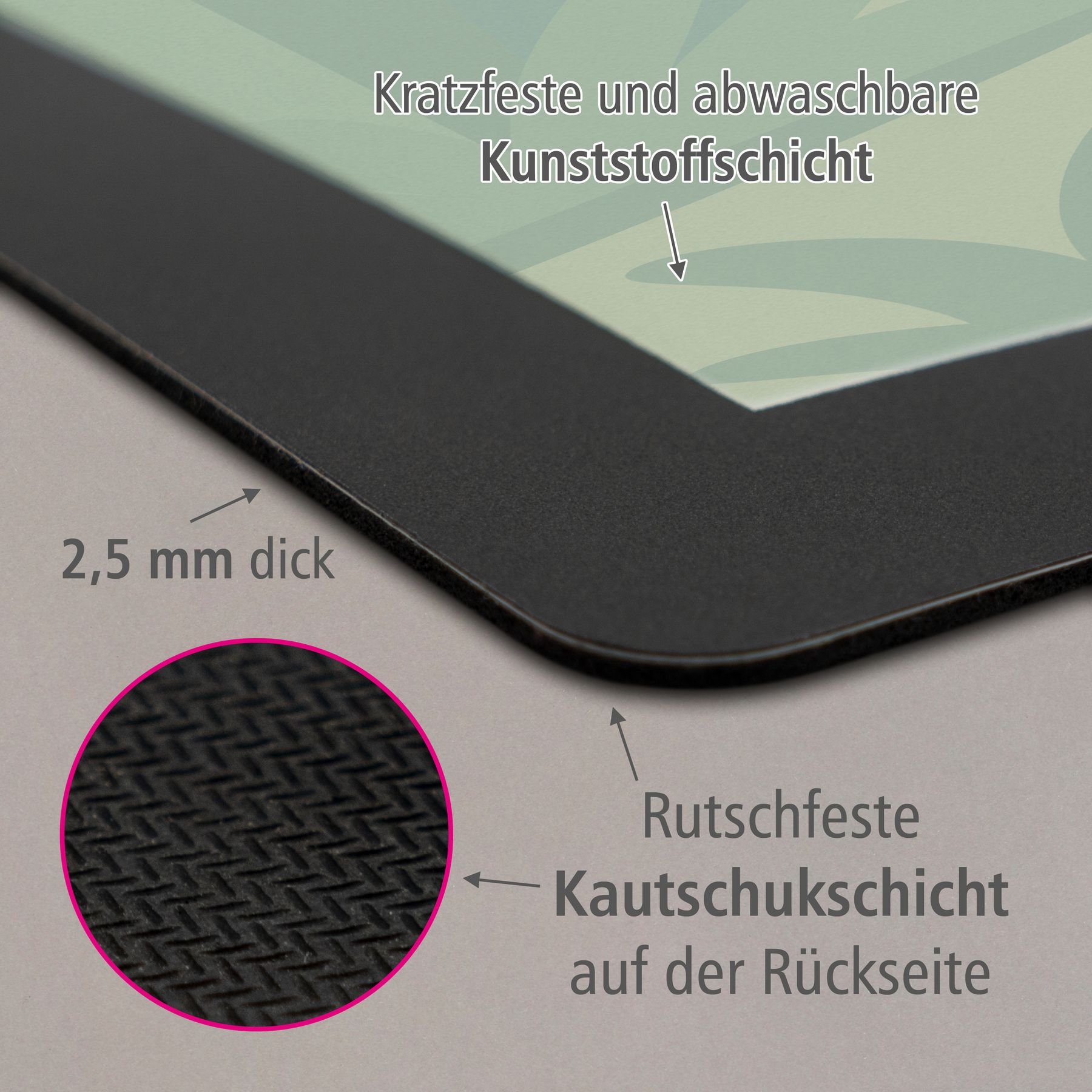 itenga Papierkorb mit Schreibunterlage KAWAII Motiv PAND...