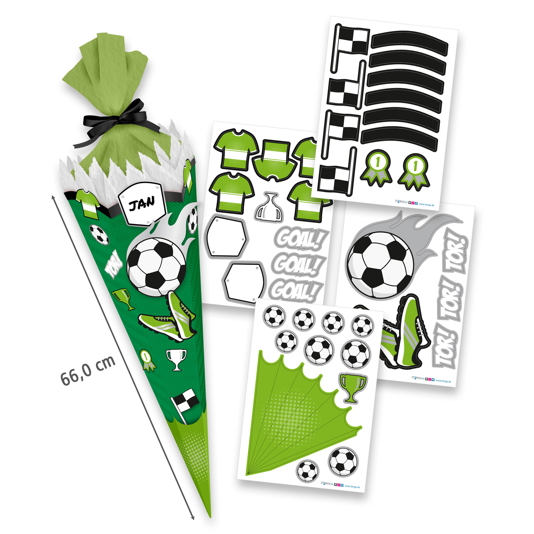 itenga SCHULT�TEN Bastelset 68cm FUSSBALL meine Vereinst...