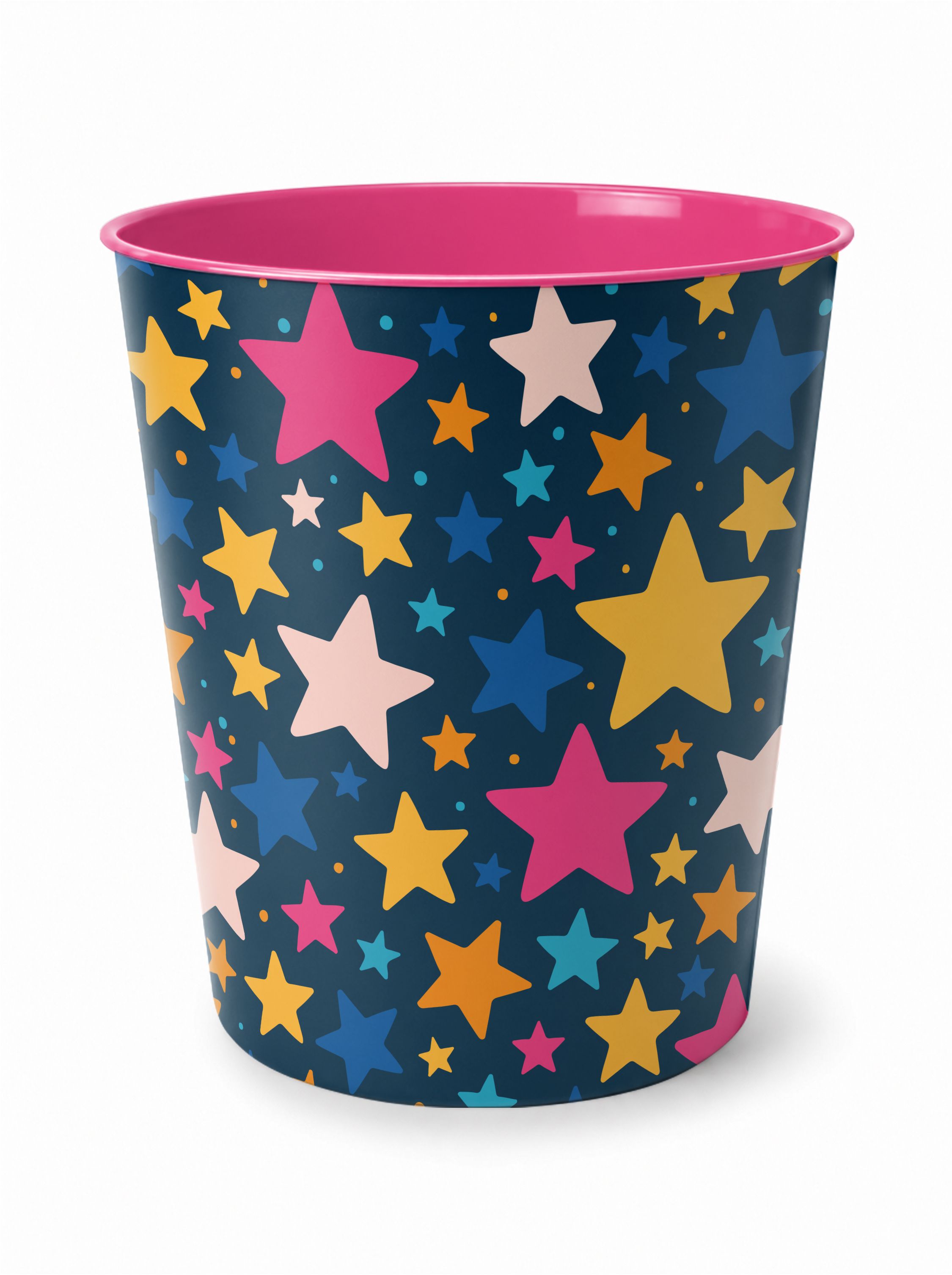 itenga Papierkorb ca. 11 Liter - Motiv STERNE