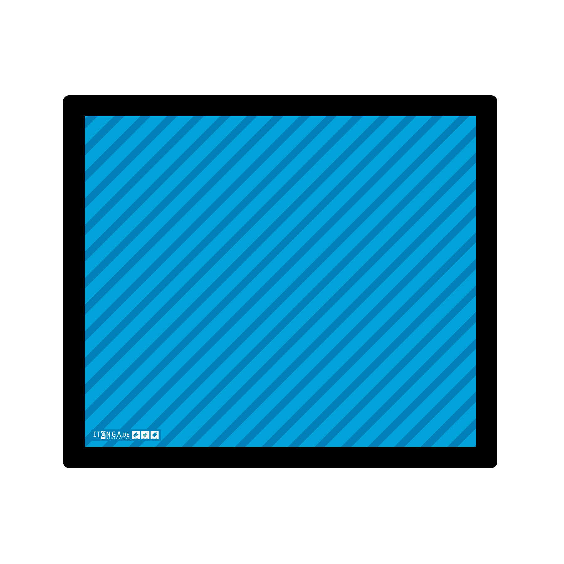 ITENGA Mauspad STRIPE - cyan 21 x 18 cm Kunststoff rutsc...