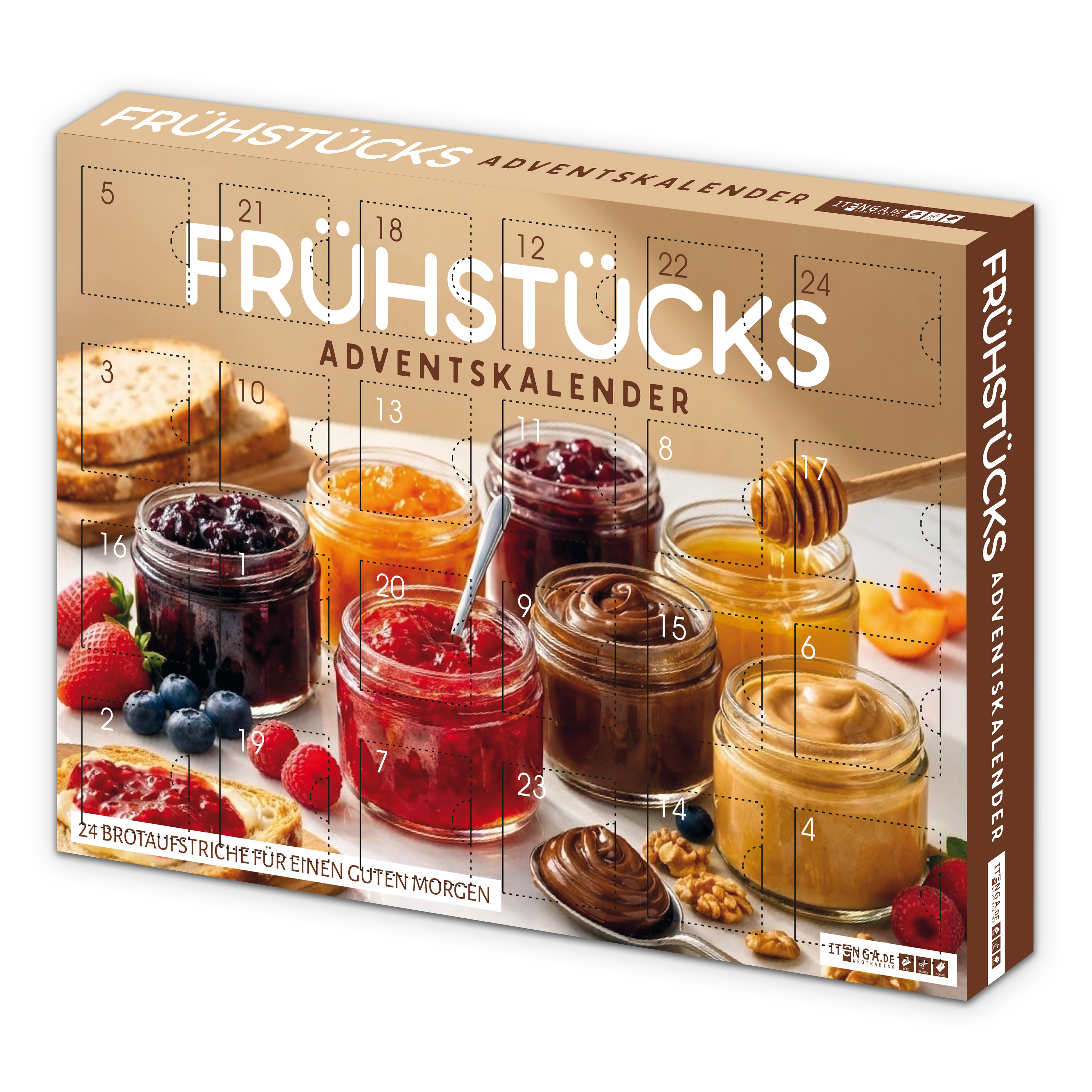 itenga Adventskalender Fr�hst�ck Brotaufstriche - Motiv ...