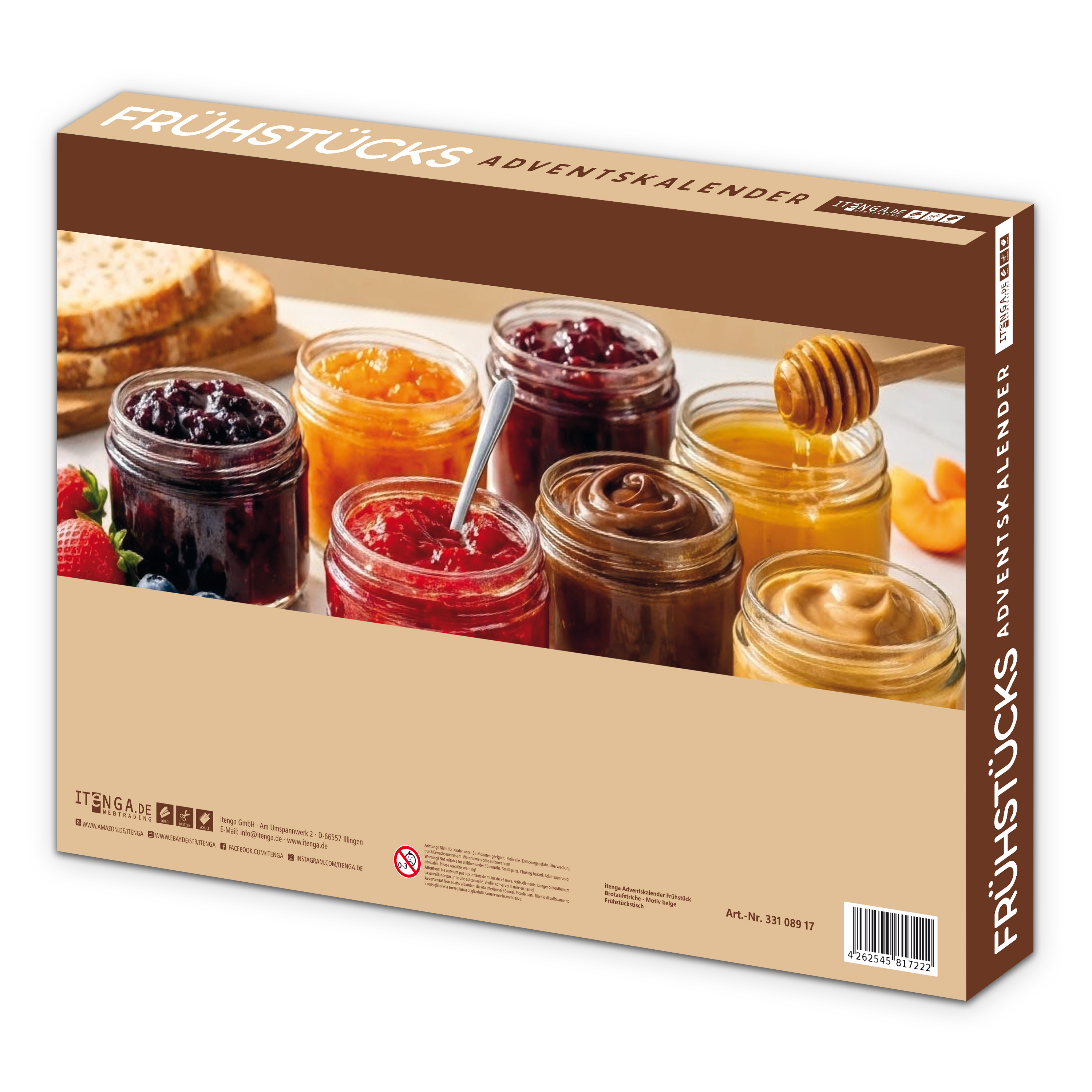 itenga Adventskalender Fr�hst�ck Brotaufstriche - Motiv ...