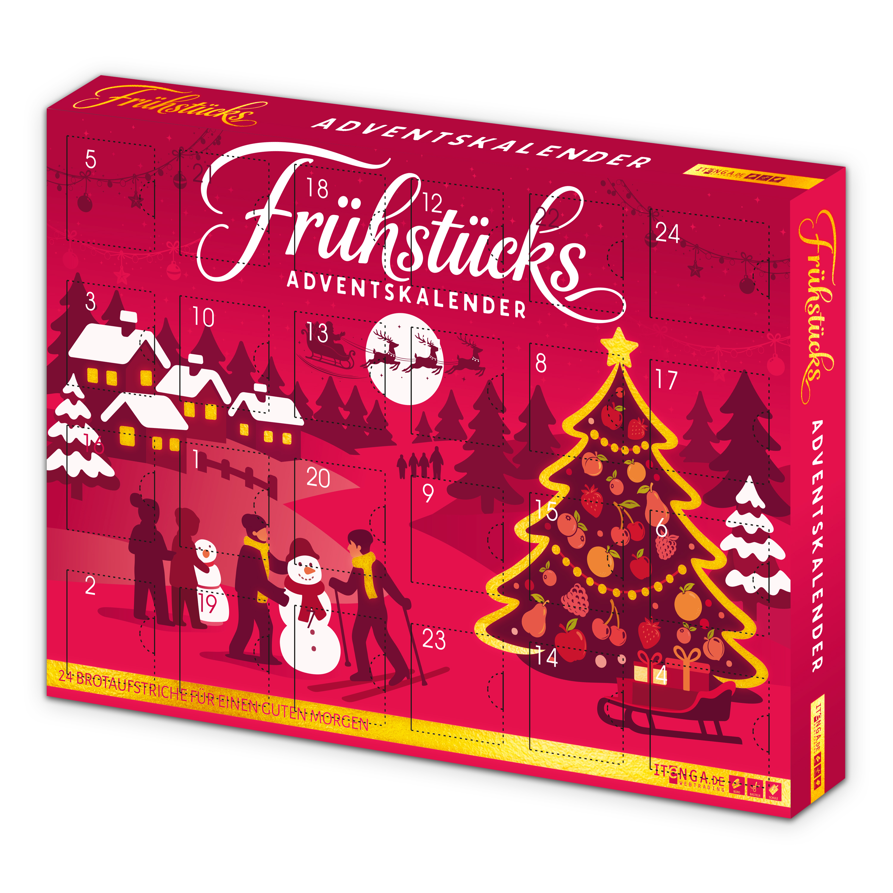 itenga Adventskalender Fr�hst�ck Brotaufstriche - Motiv ...