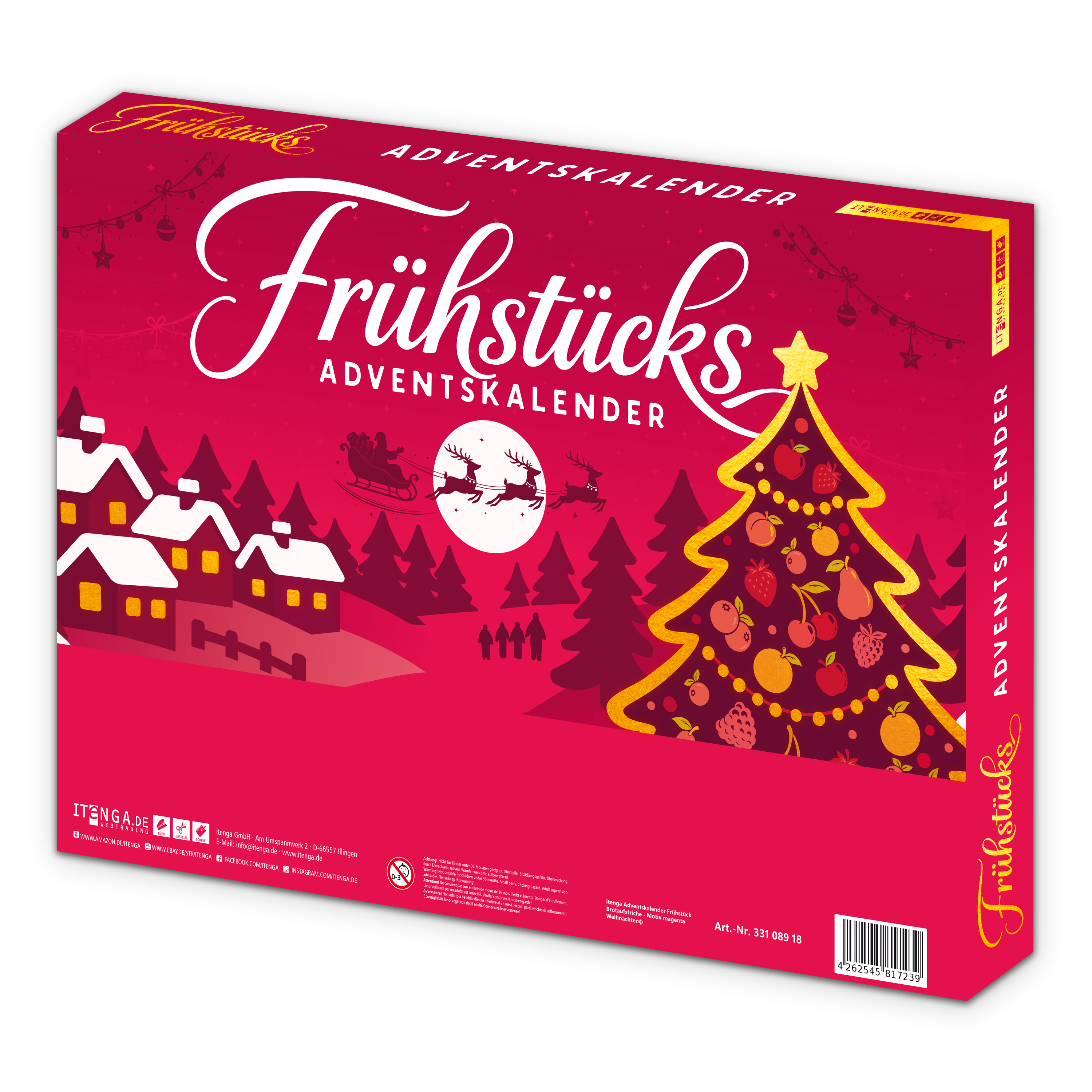 itenga Adventskalender Fr�hst�ck Brotaufstriche - Motiv ...