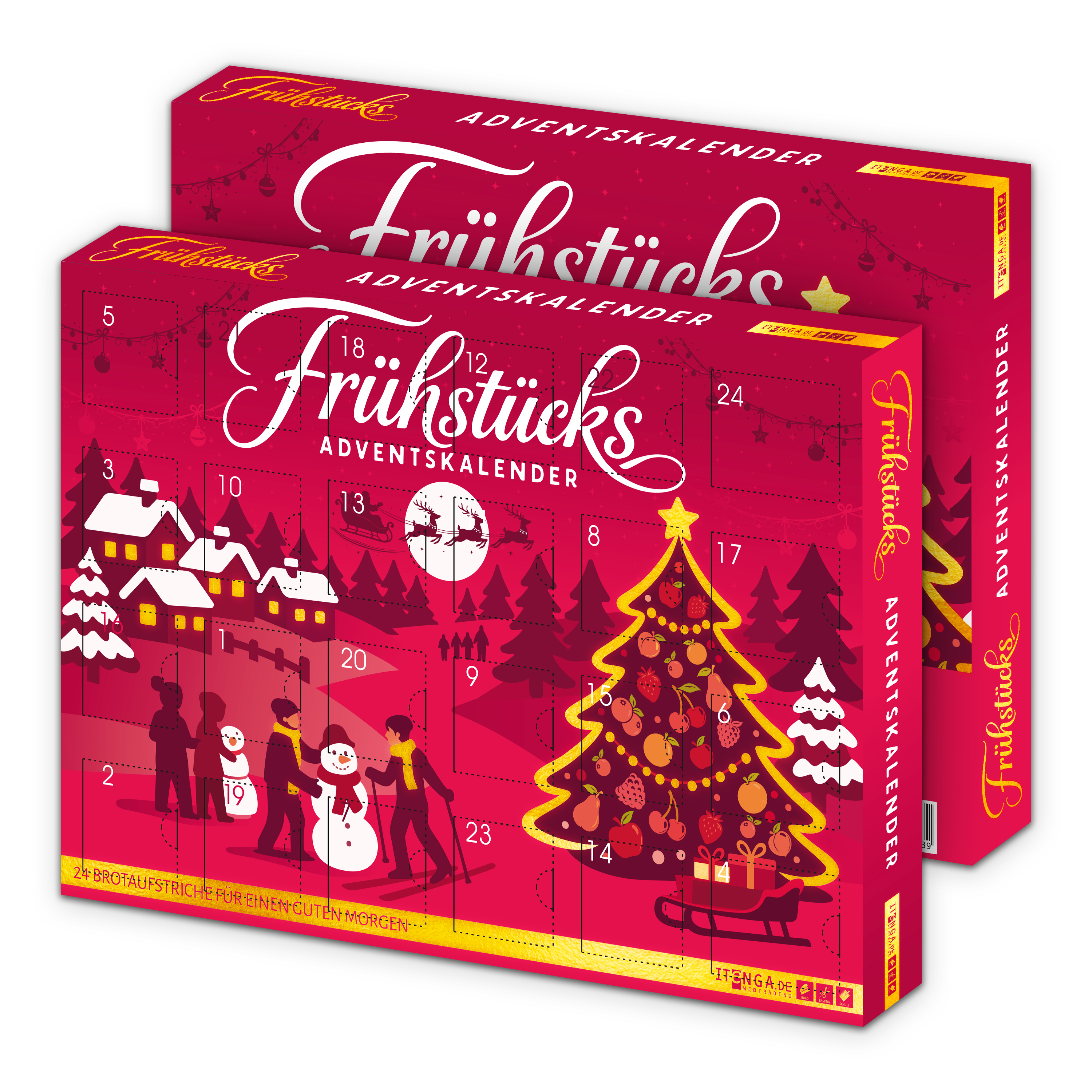 itenga Adventskalender Fr�hst�ck Brotaufstriche - Motiv ...