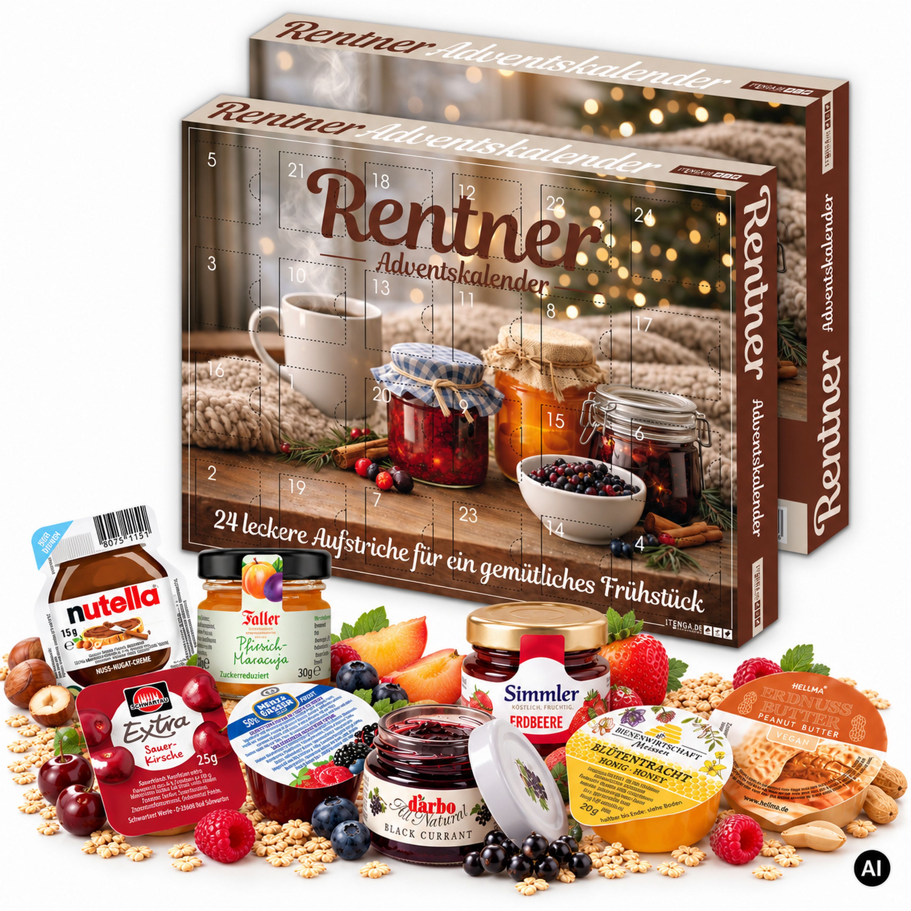 itenga Adventskalender Fr�hst�ck Brotaufstriche - Motiv ...