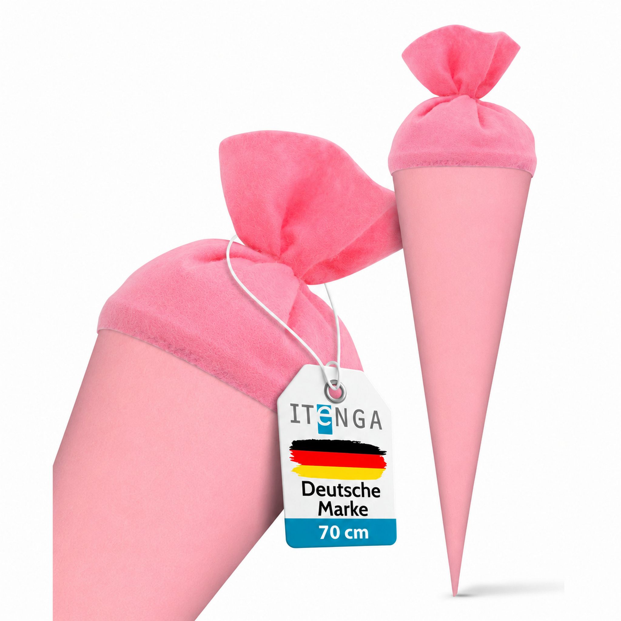 itenga Bastelschult�te 70cm rund mit Filzverschluss ROSA