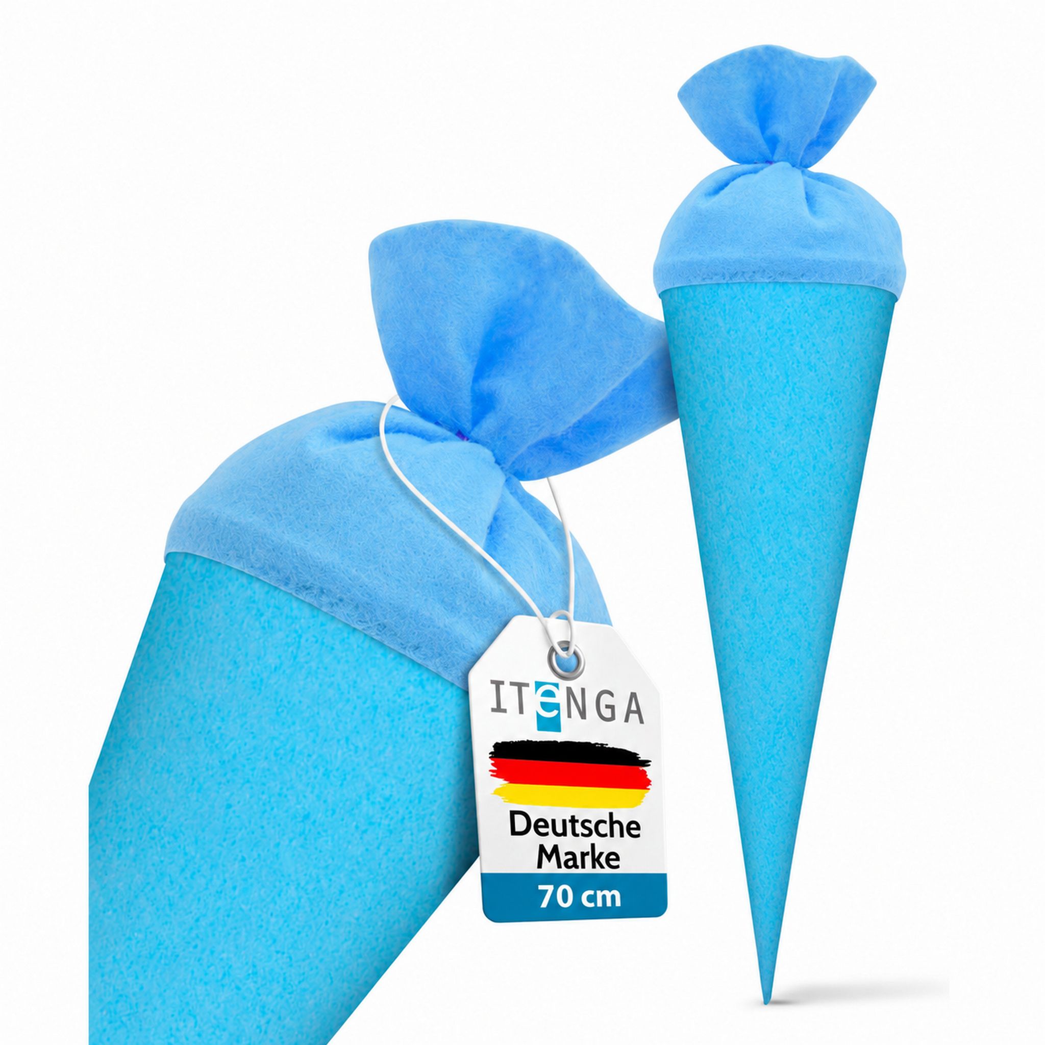 itenga Bastelschult�te 70cm rund mit Filzverschluss HELL...