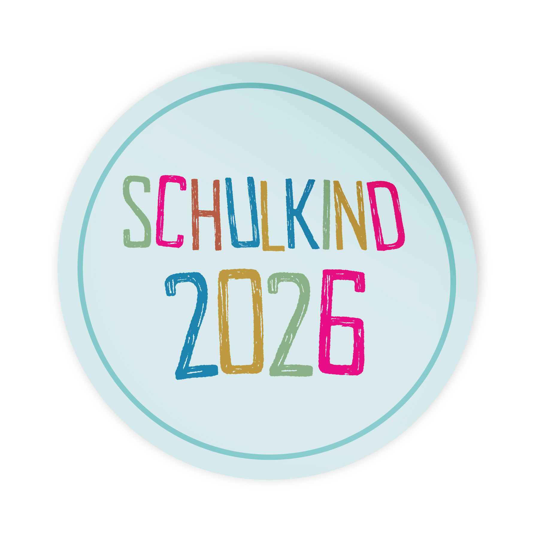 itenga 10x Aufkleber Sticker "Schulkind 2026" rund 14cm ...