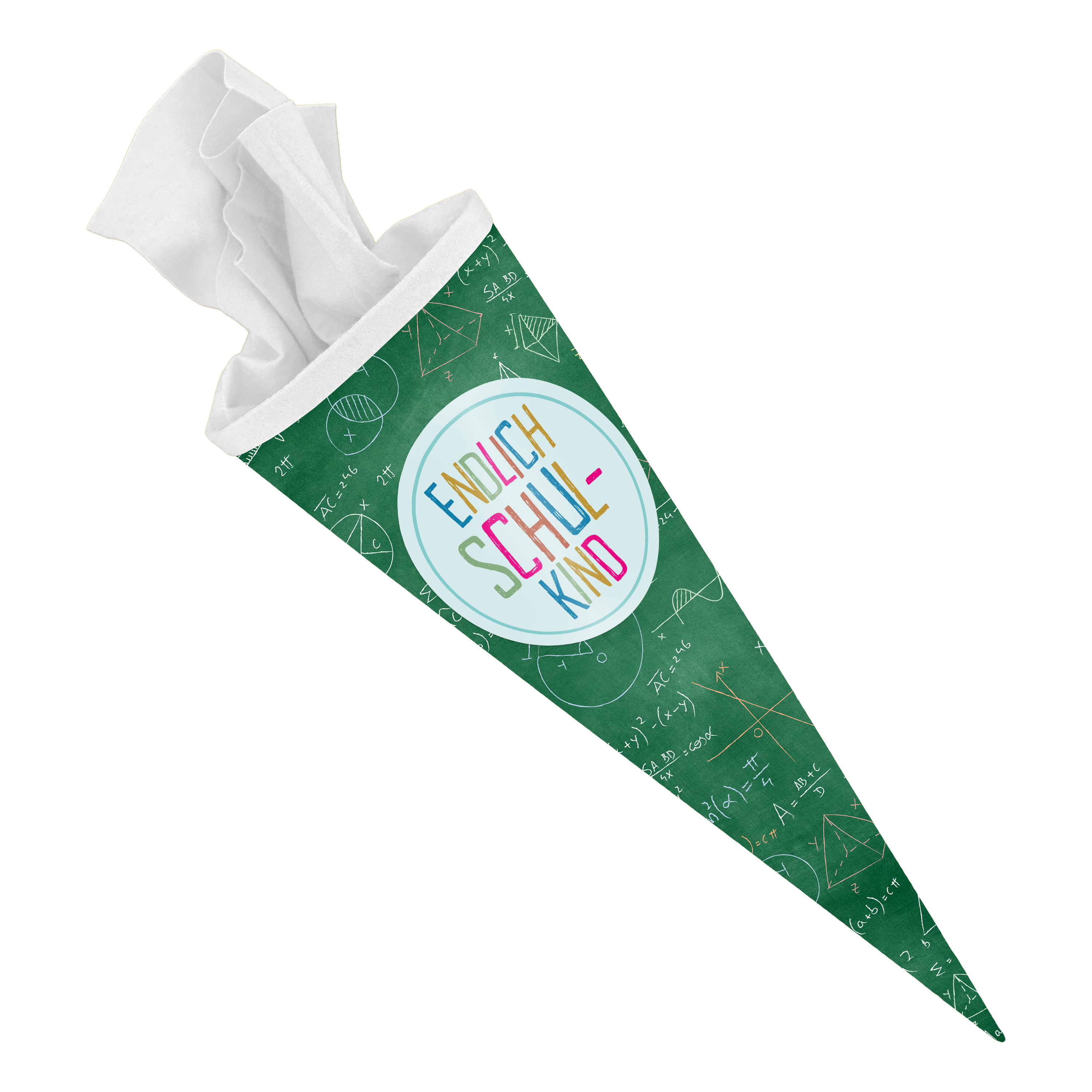 ITENGA Schult�te 70cm rund - Formeln -Endlich Schulkind...