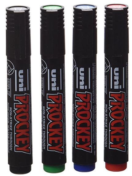 uni-ball Permanent-Marker PROCKEY (PM-126/4), 4er-Etui