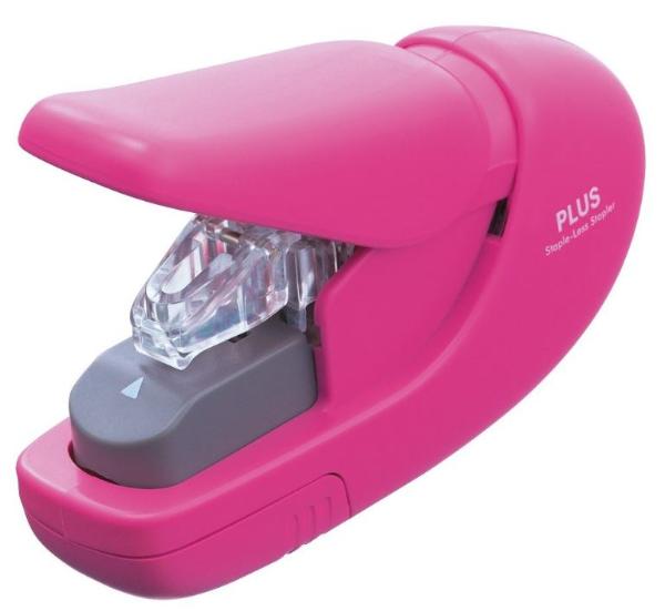 PLUS JAPAN Heftger�t SL-106AB klammerlos, pink