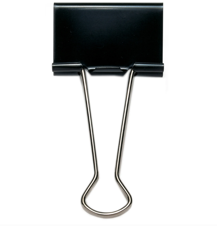 RAPESCO Foldback-Klammer, (B)19 mm, schwarz, 80 St�ck