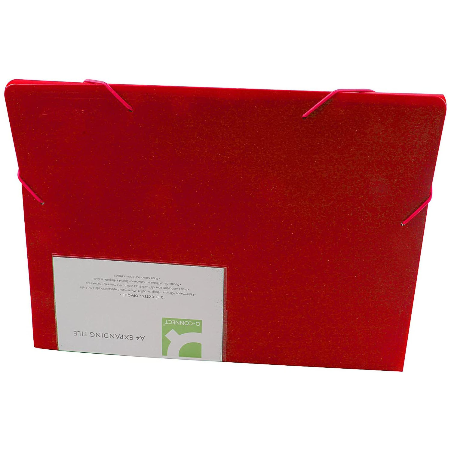 Q-CONNECT F�chertasche rot