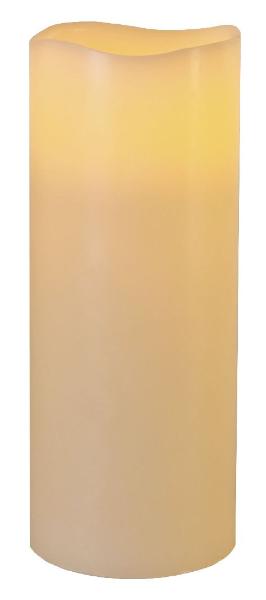 Leuchtkerze mit Echtwachs mit LED flackernd warm white L...