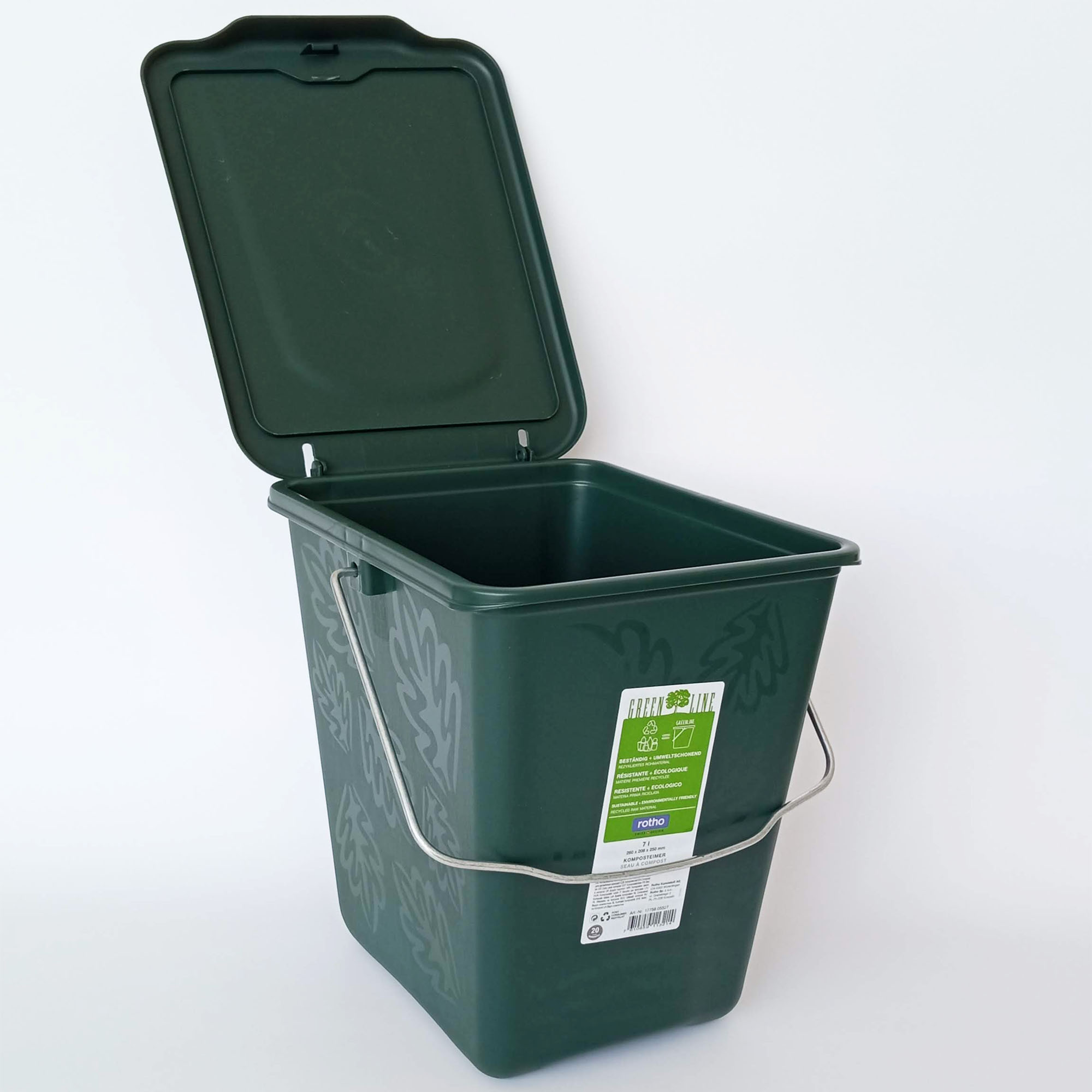 Rotho Komposteimer GREENLINE 7l DUNKELGR�N