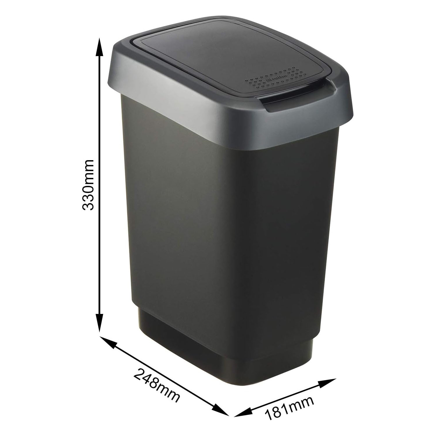 Rotho Swingeimer 10L Twist schwarz