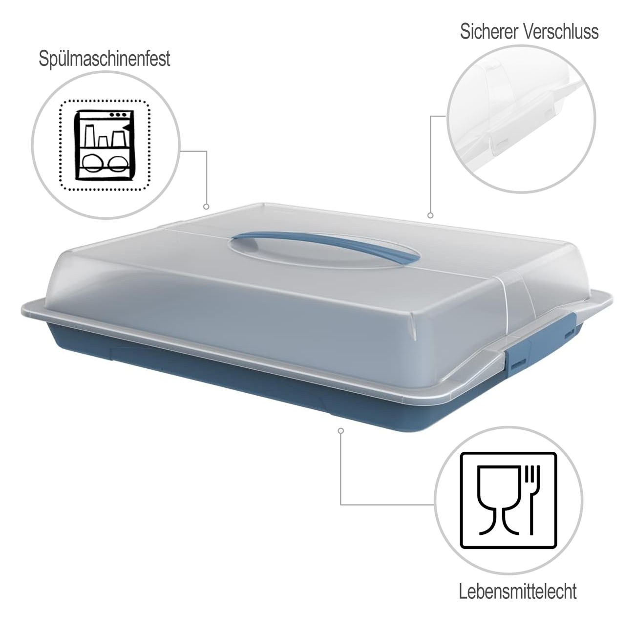 Partybutler Medium John horizon blue blau Kuchen Pizza M...