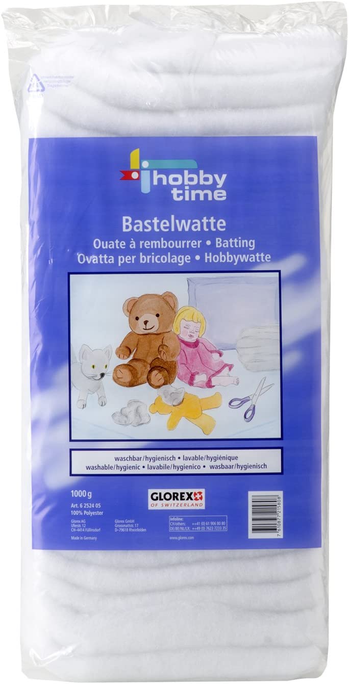 GLOREX Bastelwatte, wei�, 1.000 g