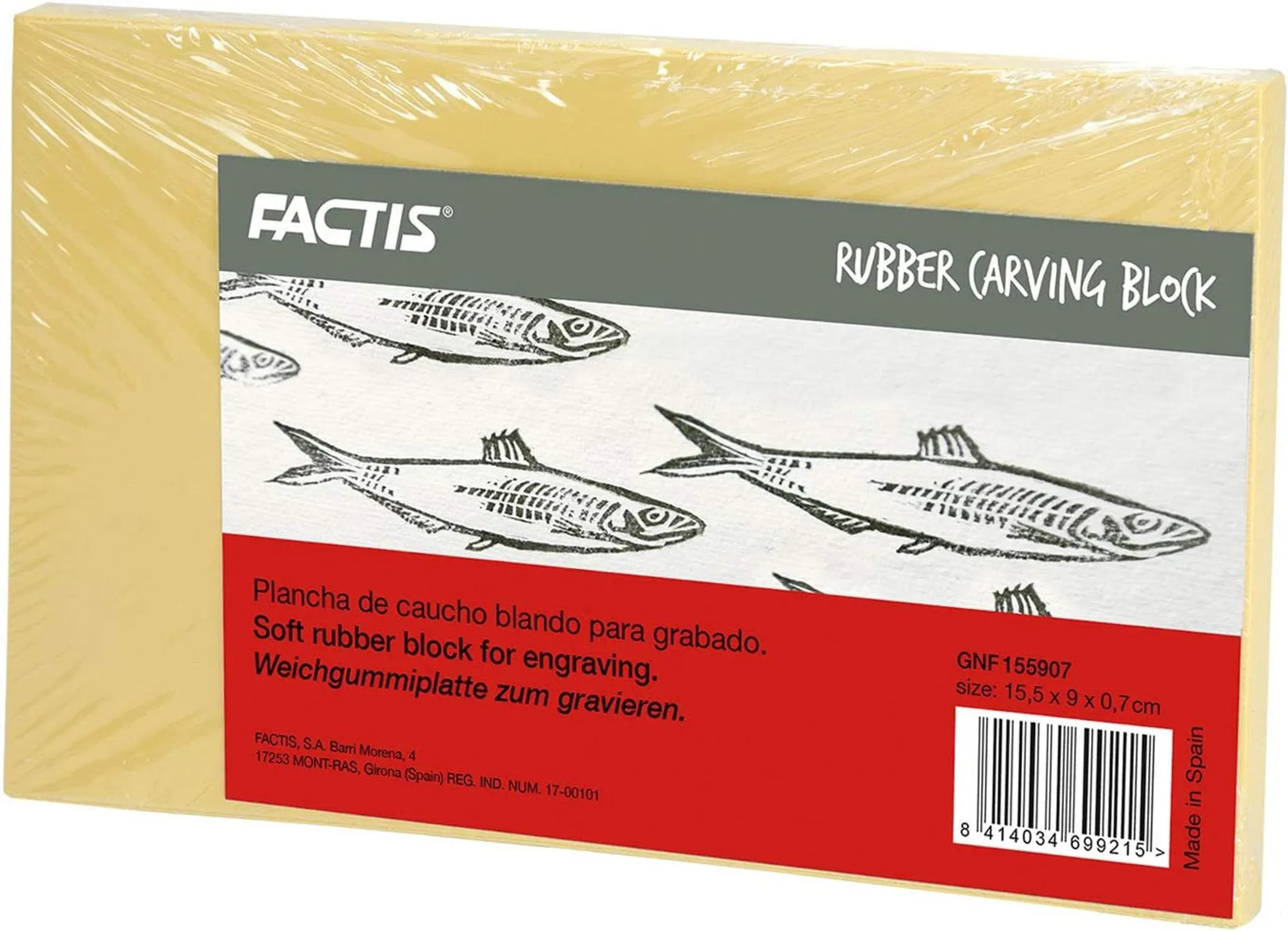 Marabu Softdruckplatte "Factis Rubber Carving Block" 155 mm