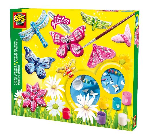 Giessset Schmetterlinge glitzernd Inhalt Giess- form, -p...