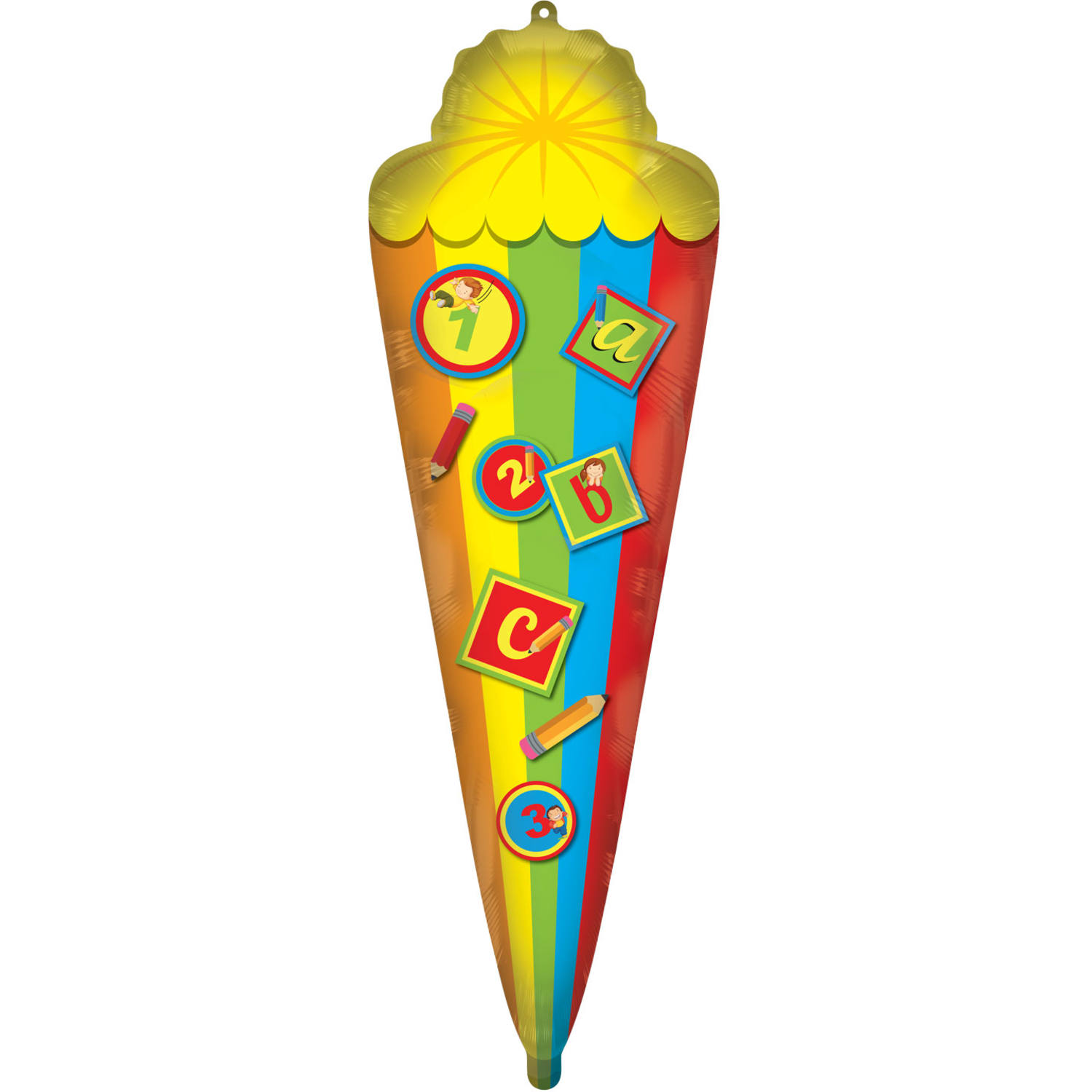 Heliumflasche Balloon Gas 30 'Schulanfang' mit Ballons u...