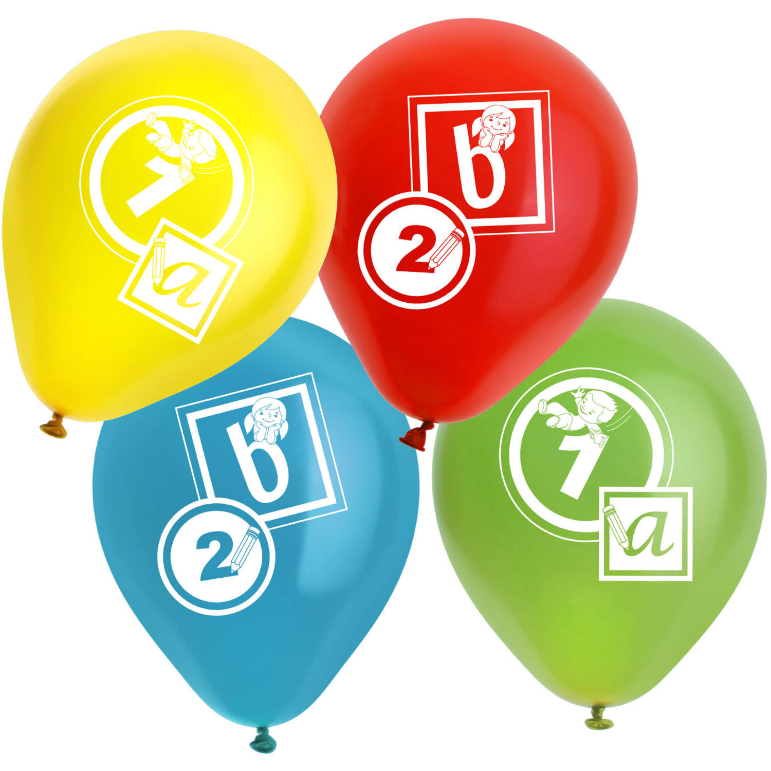 Heliumflasche Balloon Gas 30 'Schulanfang' mit Ballons u...