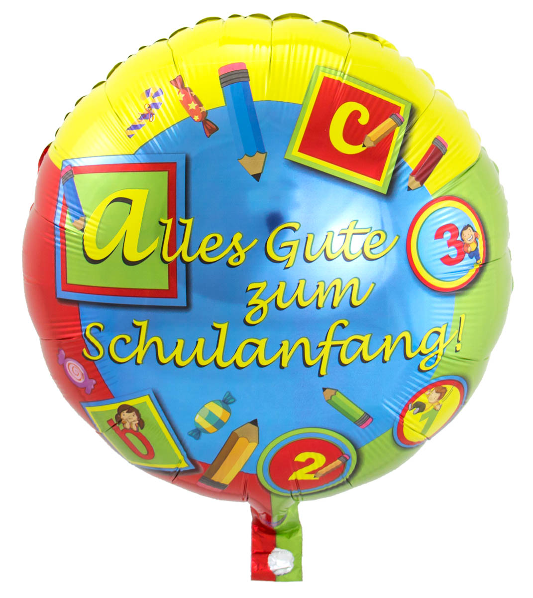 FOLAT Folienballon Schulanfang 45cm Durchmesser Alles Gu...