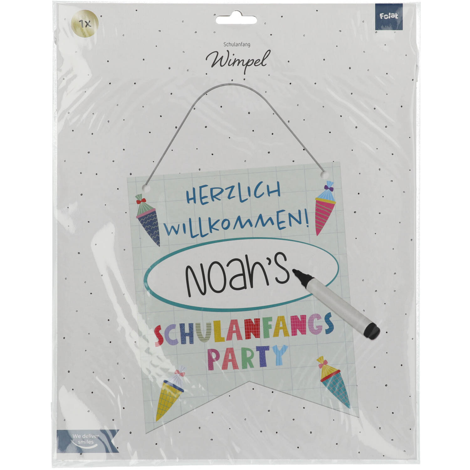 Minibanner Schulanfang - 25x30cm