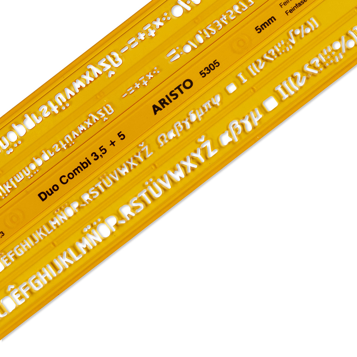 ARISTO Schriftschablone Duo Combi 3,5/5mm ISO3098-1/ DIN...