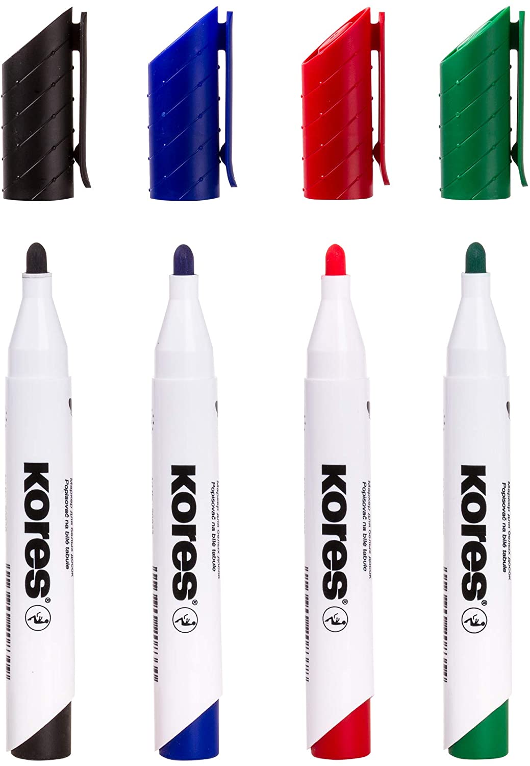 Kores Whiteboard- & Flipchart-Marker "K MARKER", 4er Etui