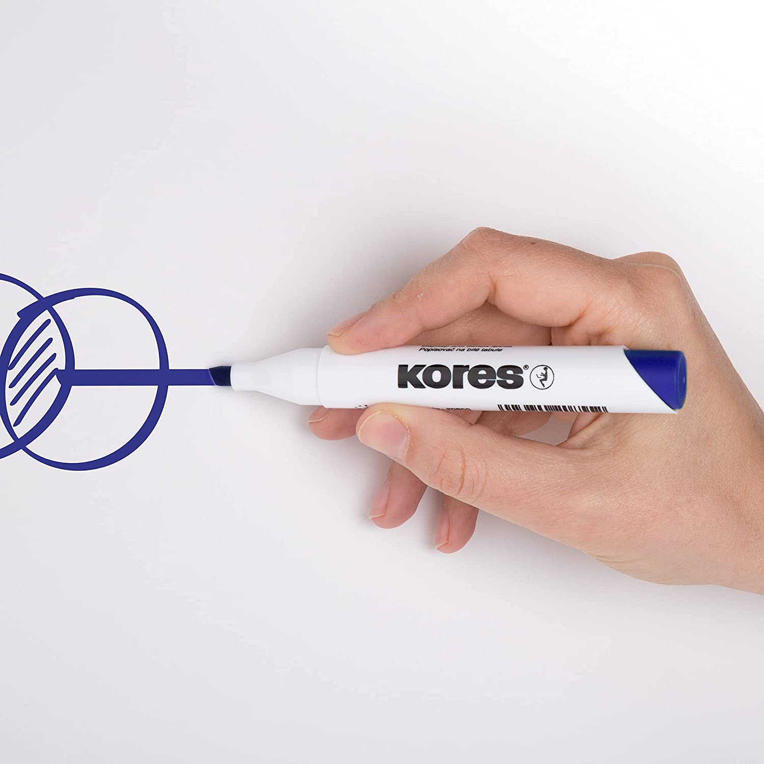 Kores Whiteboard- & Flipchart-Marker K MARKER, blau